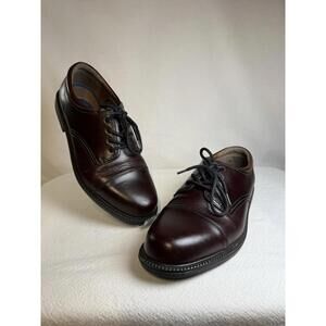 Dockers Mens 10.5 M Gordon Genuine Leather Dress Casual Cap Toe Lace Oxford Shoe